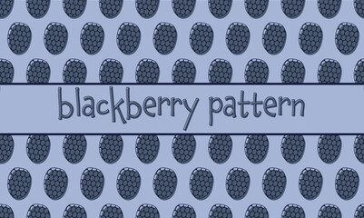 Seamless Blackberry Pattern Vector