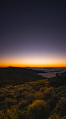  hermoso atardecer en tel teide enerife españa