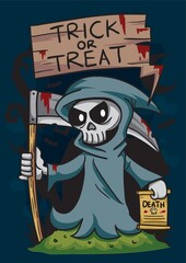 trick or treat grim reaper