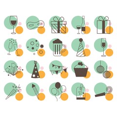 collection of party items