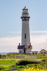 Scenic view of Pigeon Point Lighthouse, California