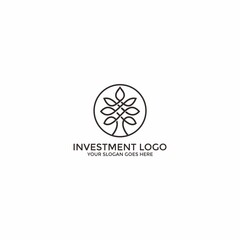 illustration of the logo of the tree is suitable for companies such as business consulting, an investment firm, financial services, wealth management, healthcare, beauty products, etc.