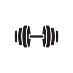 barbell icon glyph style design