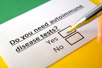Obraz premium Questionnaire
