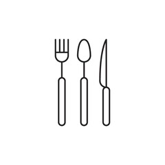 spoon, fork and knife