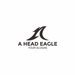 logo illustration from the eagle's head forming the initials letter A is suitable for companies such as financial planning, financial advertising, wealth management, insurance firm, travel,