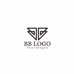monogram logo formed from initials letters looks elegant, simple, luxurious, suitable for companies such as fashion, beauty products, hotels, retail, and others