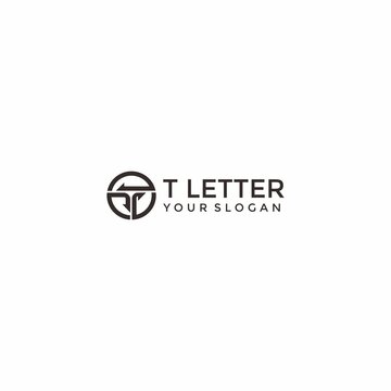 The Initial Logo T Is Suitable For Companies Such As Financial Planning, Financial Advisors, Business Consulting, Wealth Management, The Insurance Firm