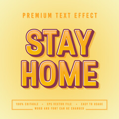 decorative stay home Font and Alphabet vector