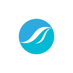 Natural Water wave Logo