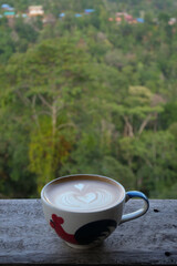 cup of coffee on the table