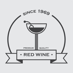 red wine banner