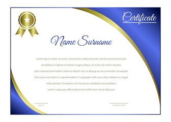 Elegant Certificate Template Vector