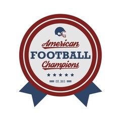 american football badge