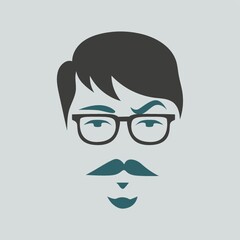 man with mustache and beard