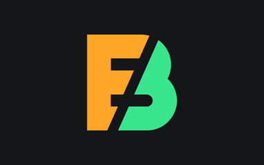 EB or BE Letter Initial Logo Design, Vector Template