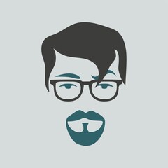 man with mustache and beard