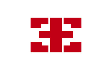 EE or E Letter Initial Logo Design, Vector Template