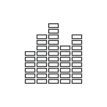 black equalizer bars on white background clip art preview