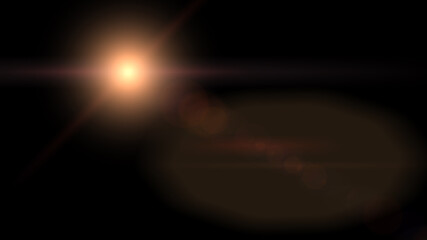 Overlays, overlay, light transition, effects sunlight, lens flare, light leaks. High-quality stock image of sun rays light effects, overlays or flare glow array isolated on black background for design