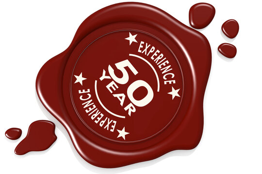 Label Seal Of 50 Years Experience