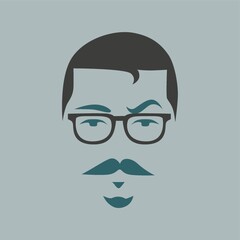 man with mustache and beard