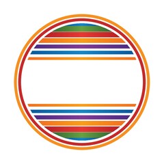 Fototapeta premium creative rainbow label design