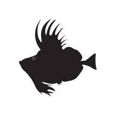 silhouette of fish
