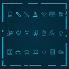 Naklejka premium educational icons