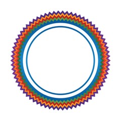 creative rainbow label design