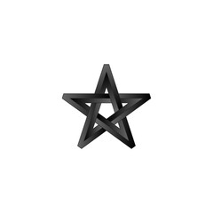 Black star on white background