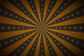 vector gold circus retro poster