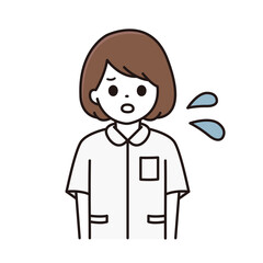 Obraz premium 看護師 ナース イラスト 