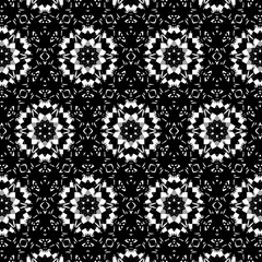 Ornament with elements of black and white colors.