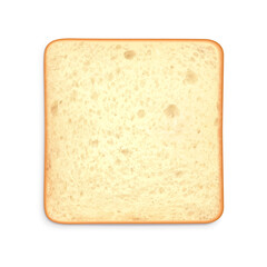 Toast Bread Realistic Composition