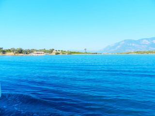 Fototapeta premium view of the distant shore