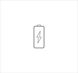 mobile phone battery icon. illustration for web and mobile design.