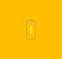 mobile phone battery icon. illustration for web and mobile design.