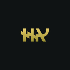 Creative modern elegant trendy unique artistic HK KH K H initial based letter icon logo