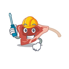 Lamb chop caricature design concept worked as an automotive