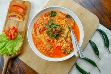 Tomato Rustic Noodle Soup Chicken