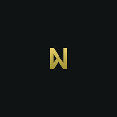 Creative modern elegant trendy unique artistic N NN initial based letter icon logo.