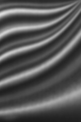 Fototapeta na wymiar abstract wavy fabric texture surface, curtain wave pattern background, macro texture of gray striped fabric