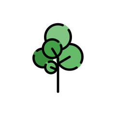 tree fill outline icon