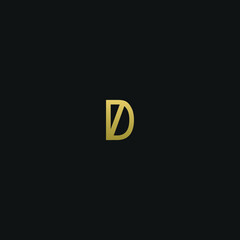 Creative modern elegant trendy unique artistic D DD initial based letter icon logo.