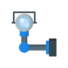 flat style icon of security camera. vector illustration for graphic design, website, UI isolated on white background. EPS 10