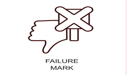 failure vector logo design
