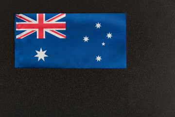 National emblem of Australia on black background. Commonwealth of Australia