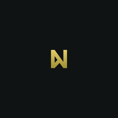 Creative modern elegant trendy unique artistic N NN initial based letter icon logo.
