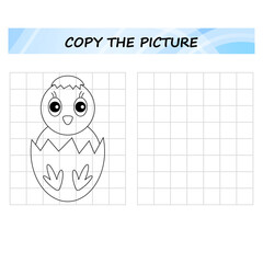 copy the picture, worksheet.  Education game for children. puzzle game for kids